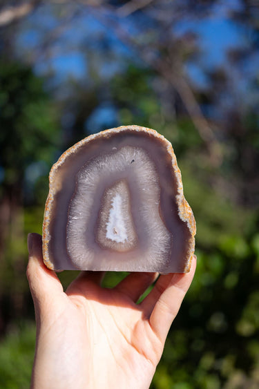 Natural Agate Candle Holder